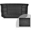 FROGUM ProLine 3D Esclusivo Tappetino Vasca Baule Bagagliaio in gomma perfetto per Renault Twingo III 2014-2018, per Smart Forfour II 2014-2020 | Comodo organizzatore | Bordi più alti