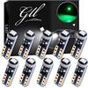 GLL T5 LED Lampadine Verde W1.2W W2.3W Lampadine Cruscotto 3030 SMD 60 Lumen DC 12V