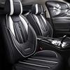 maiqiken Coprisedili per Auto Compatibili con Volkswagen T-Cross Protezioni Cuscini Coprisedili Automotive Nero Bianco (MH52)