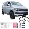 ONEWAY AUTO ACCESSORIES Protezione passaruota strisce passaruota compatibili con VW VOLKSWAGEN Transporter T6 dal 2015 al 2019 8 pezzi con ABE TÜV