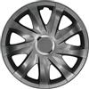 NRM Copricerchi Universali Drift Graphite 16, Set 4 Pezzi