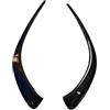 DZSJFGAIS Auto Frontali Paraurti Spoiler Per Mercedes Per Benz CLA C118 Per AMG 2020-2024 2 pezzi Paraurti anteriore auto Spoiler Splitter Canard Prese d'aria(Nero lucido)