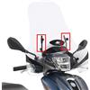 KAPPA A5615AK Kit Staffe per Montaggio Parabrezza 7057AK, Compatibile con Piaggio per Medley 125 150 2020-2022