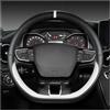 YUCHUJCGSS Copri Volante Per VW Per Teramont Per Atlas Per T-Roc Per T-cross 2017-2021 Coprivolante Per Auto A Forma Di D Coprivolante Auto(WHITE)