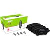 VALEO Imbottiture per freni Expert 302153A, Set di 4 imbottiture, Asse anteriore, Completamente dotato di accessori montati - Certificate ECE-R90