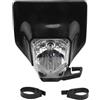 SQIFBA Faretti Moto Led Faro Anteriore Moto Lampada Frontale Per Per FC FE TC FX TE TX 125 250 300 350 450 501 FE250 FC250 TC25 Fanale Anteriore Faro(Nero)