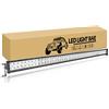 RIGIDON 130cm 300W Dritto Barra Led Fuoristrada 52 pollici Barra Luce a Led 12V 24V, Fari Led luci da lavoro, Barra Luminosa Led per Offroad Camion 4x4 Atvs Utvs Veicoli 6000K Bianco