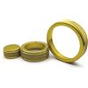 ONETREND Interni Auto Per Alfa Per Romeo Per Giulia Per Stelvio Consolle Centrale Pomello Cambio Pulsanti Multimediali Anello Decorativo Lega Alluminio(Gold)