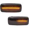 JYCNVKTP Luci Laterali Per Auto Per Nitro Per Journey Per Fiat Per Freemont Luce Di Posizione Laterale A LED Dinamica Indicatore Di Direzione Accessori Per Auto(Smoked Dynamic)