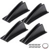 Generico Diffusore posteriore per auto, spoiler per paraurti posteriore per auto - Diffusore posteriore con pinna di squalo per auto da 4 pezzi, modificati per auto, spoiler a labbro posteriore triang