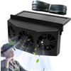 Qutalmi Ventola di Scarico per Finestrino Auto Silenziosa | Ventilatore con Batteria 1600