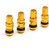 Generic 4pcs Tappi Stelo Valvola Pneumatico Ruota Auto Alluminio Tappi Valvola Pneumatico Trim Accessori (oro)