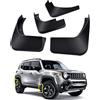 Ailuoli 4 Pezzi Paraspruzzi per Auto per Jeep Renegade 2015-2021, Antispruzzo Impermeabile Durevole Facile da Installare per Auto Parafanghi