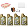 AOQ ORIGINAL QUALITY AOQ - KIT TAGLIANDO 3 FILTRI + 4 lt OLIO 5W30 COMPATIBILE CON DACIA SANDERO III, RENAULT CLIO V, CAPTUR II (Benzina) Tce 90-100, 1.0 euro 6