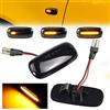 Kakulkomen Indicatore di direzione dinamico a LED per Audi A3 S3 8L 2000-2003 A8 D2 1999-2002 TT 8N 2000-2006 (nero fumé)