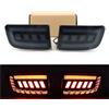 Sqnbra Posteriori Rimorchio Per Toyota Per 4Runner 2003-2005 / Per Land Per Cruiser Per Prado 120 2002-2009 Luci Stop Posteriori LED Auto Fanali Posteriori Indicatori Direzione(2Pcs-Black Shell)