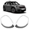 Brilluxa Copertura Lampada Faro, Anelli Fissaggio Cornice Luce Anteriore 51137388117, Compatibile con MINI Countryman F60 2017-2021, Decorazione Finitura Cornice Faro Auto