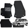 W-Parts SERIE 4 TAPPETI - TAPPETINI IN MOQUETTE NERI PER ZAFIRA A DAL 1999 AL 2005 con battitacco Cucito, Bottoni di Fissaggio e Striscia Antiscivolo
