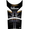 Paraserbatoio.it PARASERBATOIO RESINATO ADESIVO EFFETTO 3D, PER MOTO COMPATIBILE CON YAMAHA MT-09 Tracer (Nero-Giallo)