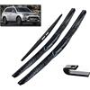 WYRZXF Tergicristallo tergicristallo per Mitsubishi Outlander MK3 2013-2019 set di spazzole tergicristallo anteriori e posteriori per parabrezza da 66 cm + 45,7 cm + 30,5 cm