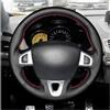 Oxektgb Copri Volante Auto Per Megane 3 2008-2016 Per Scenic 3 Per Kangoo 2 Per Fluence (ZE) Coprivolante Auto Coprivolanti(Red Thread)