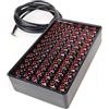 APNWVFO Fanale Posteriore Luci Posteriori A LED Per Auto Diffusore Posteriore Universale Per Veicoli Spoiler 12V Stile F1 72 LED Luce Di Stop Lampada Segnalazione Fari Posteriori(Model A-Red LEDs)