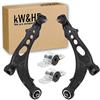 kW&HP KIT 4 PEZZI COPPIA BRACCI BRACCETTI OSCILLANTI + SUPPORTI BARRA STABILIZZATRICE ANTERIORI PUNTO 2° SERIE