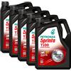 Petronas Kit 5x Sprinta T100 Olio Motore Minerale per Moto e Scooter 2 Tempi - 5 Confezioni da 5 Litri