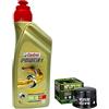 Motocar Kit tagliando 3 Litri Castrol Power 1 10W40 filtro olio Yamaha T-Max 500 530 Xciting