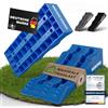 WERKTHOR Cunei di Livellamento Camper - [Set da 2] cunei di livellamento stabili per roulotte & camper | Cunei camper per un livellamento sicuro [<3t] - Design robusto per ogni tipo di superficie