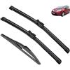 Autopixl Tergicristallo for auto compatibile con Citroen C3 Picasso 2009-2010 Tergicristallo anteriore posteriore for auto Tergicristalli in gomma morbida Parabrezza automatico 24+16+11 2009 2010 (Color :