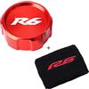 CCYYMOWOK Tappo Serbatoio Olio Freno Anteriore & Calze Copertura Moto Accessori Per YZF R6 R6S 1999-2015 2004 2006 2008