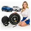 Generico Ruotino Di Scorta Compatibile con/per MG ZS Benzina 125/80R17 5 Fori KIT Emergenza con Cric Chiave Guanti e Sacca - Generico Ruotino di scorta Top Qualità