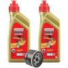 Generico Kit Tagliando 2Lt Olio 5W-40 + Filtro olio 1A024459R per Piaggio Beverly MP3 400 500