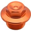 LTADX CNC Dado di bloccaggio della ruota anteriore Bullone Tenditore catena posteriore Blocco asse Dado asse ruota Cocer compatibile con EXC EXCF XC XCF XCW SX SXF 85-530 2022 (Color : Orange Front S