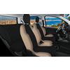 Rebeca Shop® Coprisedili Auto Compatibili per Panda Seconda e Terza serie (mod.169 e 310) Made in Italy Set anteriori e posteriori (Schienale Intero, Nero/Beige)