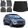 OMAC Tappetini & Vasca Baule Set compatibile con Ford Kuga mk3 2019-2026 Gomma TPE Nero 5X