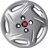 Aftermarket Auto Parts SERIE 4 COPRICERCHI COPPE RUOTA 13 SEICENTO LOGO ROSSO NON ORIGINALI 9350