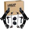 kW&HP KIT 8PZ AVANTRENO BRACCI OSCILLANTI + BIELLETTE + TESTINE STERZO + GOMMINI BARRA STABILIZZATRICE (BRA451KW)