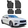 OMAC Tappetini in Gomma Tappetini Compatibili con Volvo V60 S60 2018-2024 TPE Tappetini Auto Nero 4X