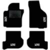 QUEMAR Tappetini Auto per Golf V e VI 2003-2012, Bordo Perla, 4 Ricami | Kit Tappeti Moquette e Gomma su Misura / Set 2 Anteriori + 2 Posteriori / Ricami e Colori Personalizzati / Antiscivolo