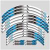 YZXOOP Strisce ruota Adesivi Per Cerchi Moto Per BMW F800GS F800 F 800 GS 21″17″ Riflettenti Per Strisce E Mozzi Completo Adesivi Cerchi Moto(Colore 1)