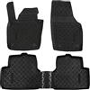 J&J AUTOMOTIVE Tappetini Auto in Gomma su Misura per Audi Q3 2011-2018, Set da 4 Pezzi, Bordo Alto 4 cm, Antiscivolo, Inodore, Colore Nero