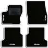 QUEMAR Tappetini Auto compatibili con Ford Kuga II 2013-2019 / Kit Tappeti in Moquette e Gomma su Misura (Set 2 Anteriori + 2 Posteriori) / Ricami e Colori Personalizzati (4 Ricami, Bordo Bianco)