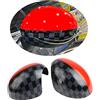 uvcany MINI Coperture per specchietti laterali per porta auto Mini Cooper One/D/SD/S/JCW Serie F F54 F55 F56 F57 F60 2014-2019.6 (JCW, serie F con foro luminoso)