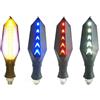 Pthene Moto ha portato le luci di segnalazione universale anteriore posteriore DC 48v 52v 60v 72v lampeggiatori indicatore di direzione lampadine per elettriche scooter bicicletta E-Bike (Amber/Blue)
