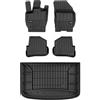 MOTOS Set di tappetini in gomma e tappetini per il bagagliaio per Audi A1 Sportback 8X 2012-2014 Migliorare il comfort di viaggio con tappetino antiscivolo auto 3D- tappetini per tutte le stagioni aut