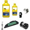 MOTO SPORT MONDO COMPATIBILE CON APRILIA SR 50 RACING KIT TAGLIANDO PER SCOOTER 2 LITRI DI OLIO XTM SYNT 10W40 4T POLAR PLUS+FILTRO OLIO+FILTRO ARIA+CANDELA MANUTENZIONE MOTORE