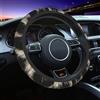 Mexpekil Coprivolante universale per auto, con stampa leopardata, antiscivolo, si adatta alla maggior parte delle auto (38 cm), confezione da 1