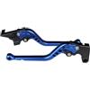EUFTDWL Moto Leve Freno Frizione Per SUZUKI GSR600 GSR 600 2006-2011 Leva Freno Frizione Regolabile 3D CNC Per Moto Maniglia Leva Freno Moto Accessorio Impugnatura Leva freno moto(Long Blue)